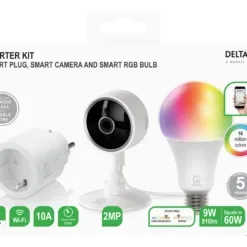 Deltaco Smart Home starter kit 1 Κάμερα 1 Λάμπα 1 Πρίζα SH-KIT02