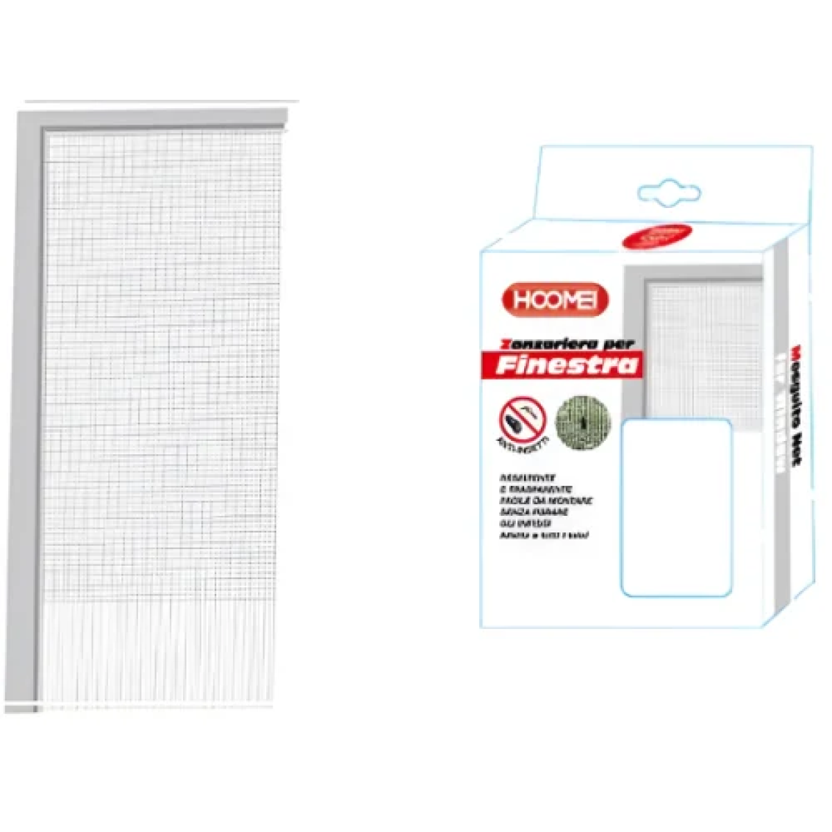 Σίτα Παραθύρου 100x100cm Hoomei HF-6674 Μαύρη
