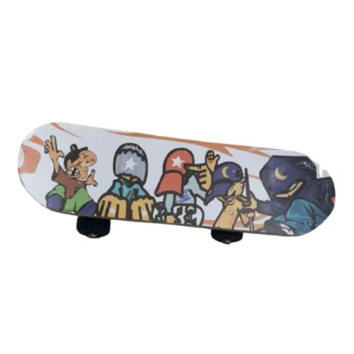 Skateboard με Σχέδιο Παιδάκια Πολύχρωμο