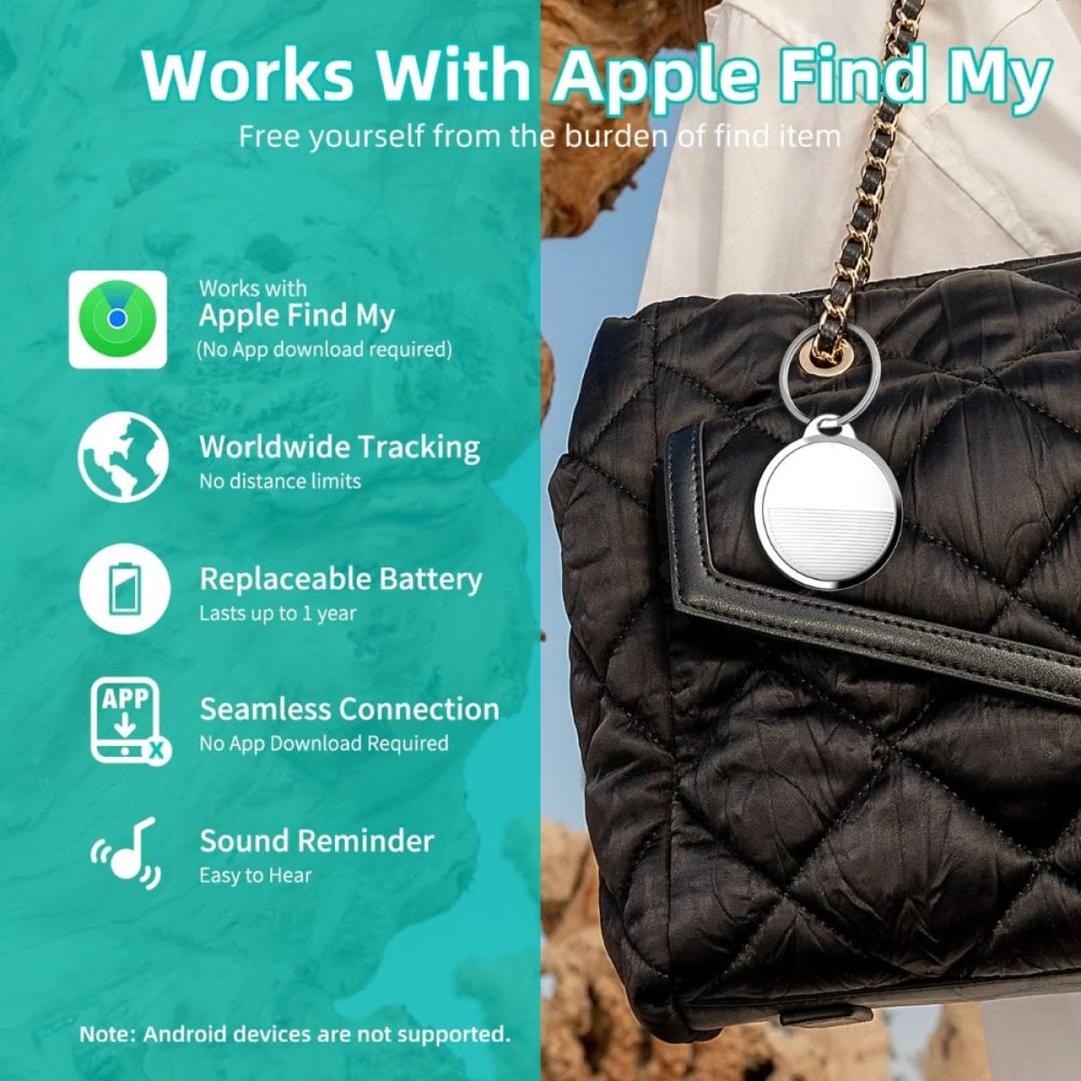 Smart Tag Συμβατή με Apple Find My – Για iPhone & iOS Συσκευές