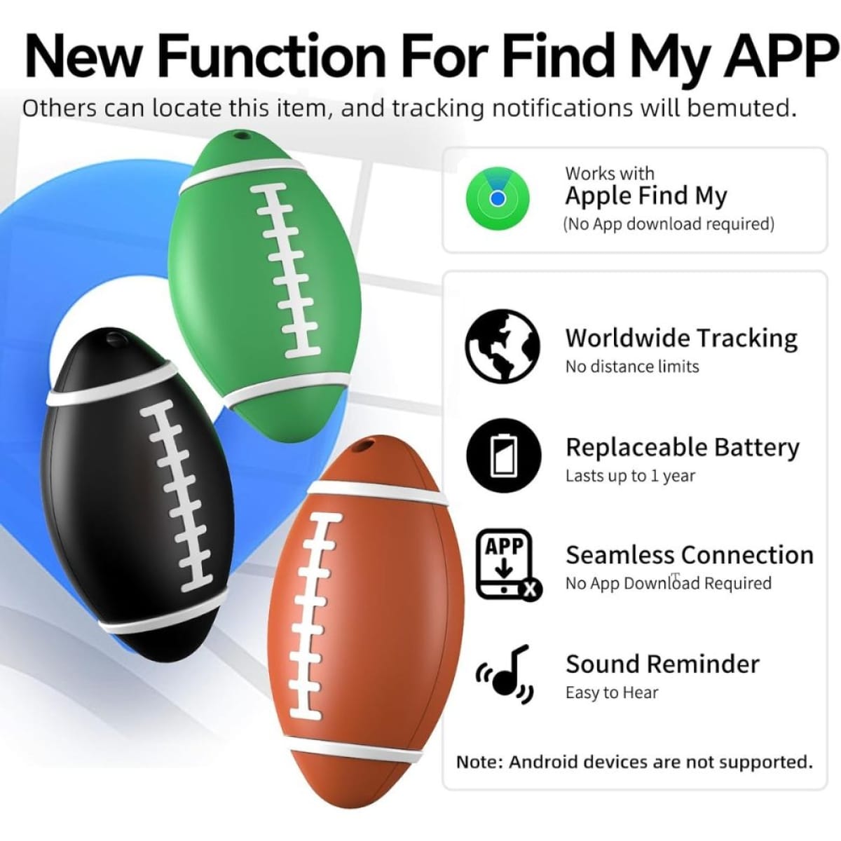 Smart Tag Συμβατή με Apple Find My – Για iPhone & iOS Συσκευές, Πράσινο