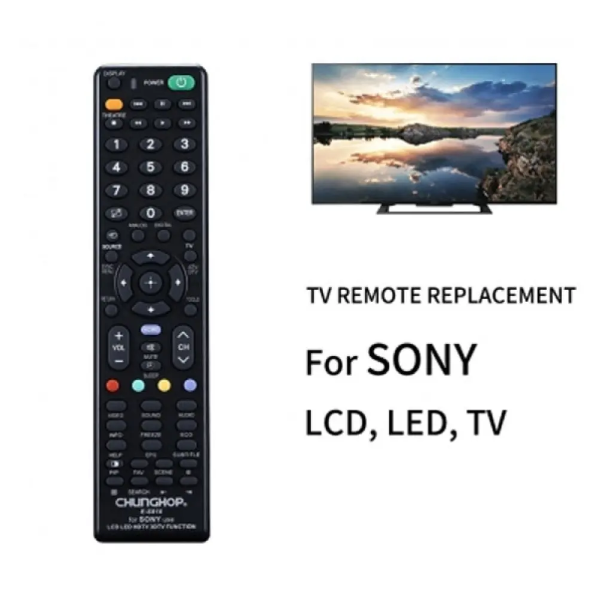 Συμβατό Τηλεχειριστήριο Τηλεόρασης Για Sony ChungHop E-S916