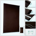 Tpster Ρόλερ Σκίασης Μερικής Συσκότισης 150x180cm Καφέ 23804