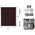 Tpster Ρόλερ Σκίασης Μερικής Συσκότισης 150x180cm Καφέ 23804