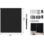 Tpster Ρόλερ Σκίασης Μερικής Συσκότισης 60x180cm Μαύρο 23771