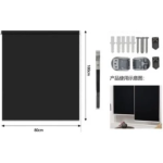 Tpster Ρόλερ Σκίασης Μερικής Συσκότισης 120x180cm Μαύρο 23798