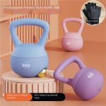 Βαράκι Γυμναστικής Kettlebell από PVC 4kg Μπλε με δώρο