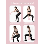 Βαράκι Γυμναστικής Kettlebell από PVC 4kg Ροζ με δώρο Γάντια