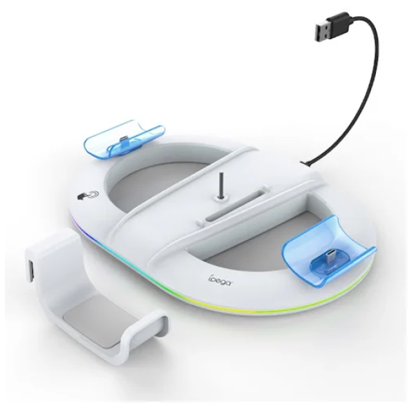 Βάση RGB για κονσόλα παιχνιδιών PS5 Ipega PG-P5S045H λευκό