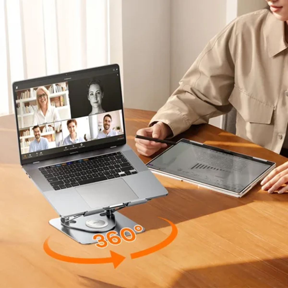 Βάση στήριξης για Laptop Remax RM-C09 ασημί - Image 7