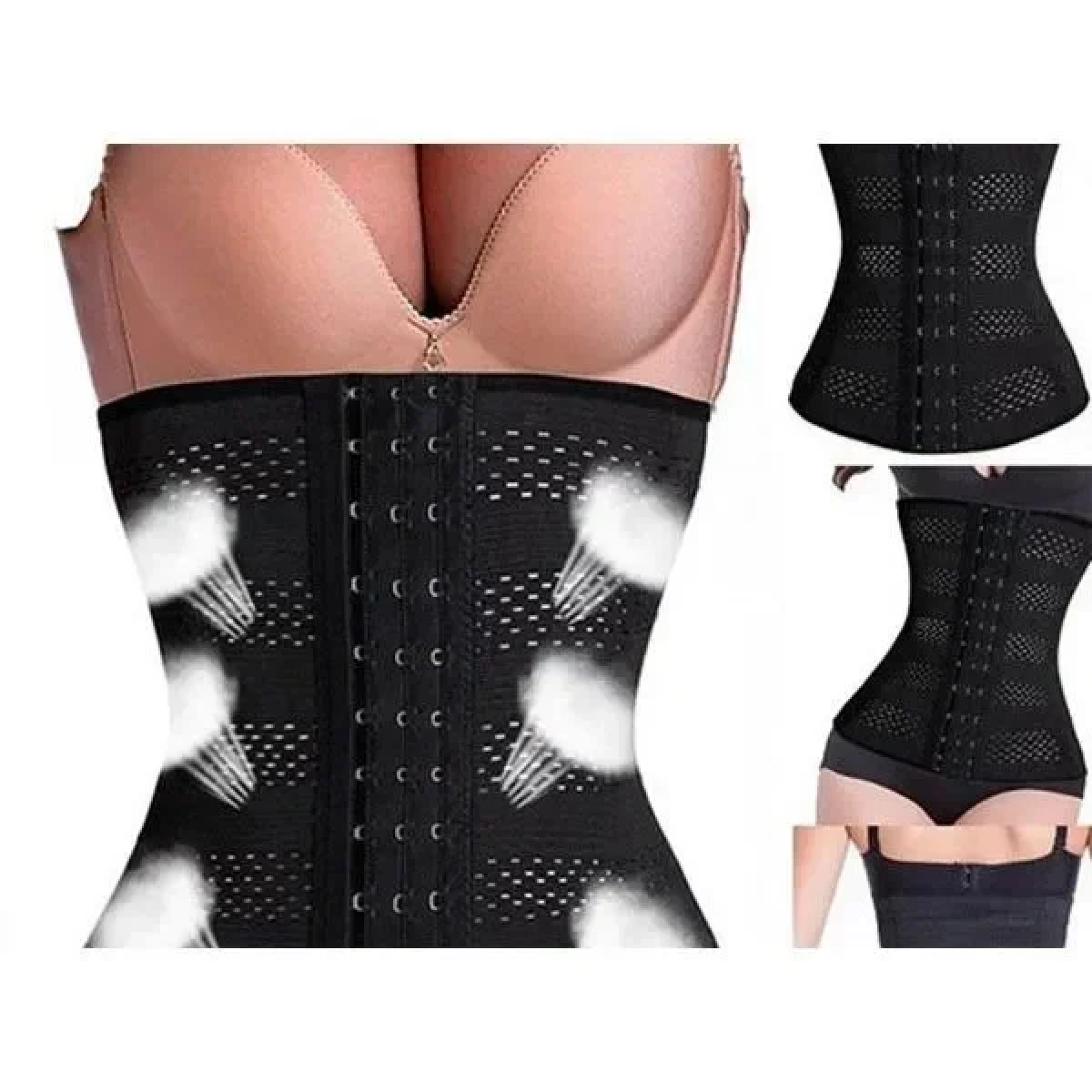Ζώνη Σύσφιξης Κορσές Μαύρο - Abdomen Waistband - Image 2