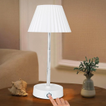 Φορητό Πτυσσόμενο Επαναφορτιζόμενο LED Επιτραπέζιο Φωτιστικό Αφής 11-22cm – Λευκό