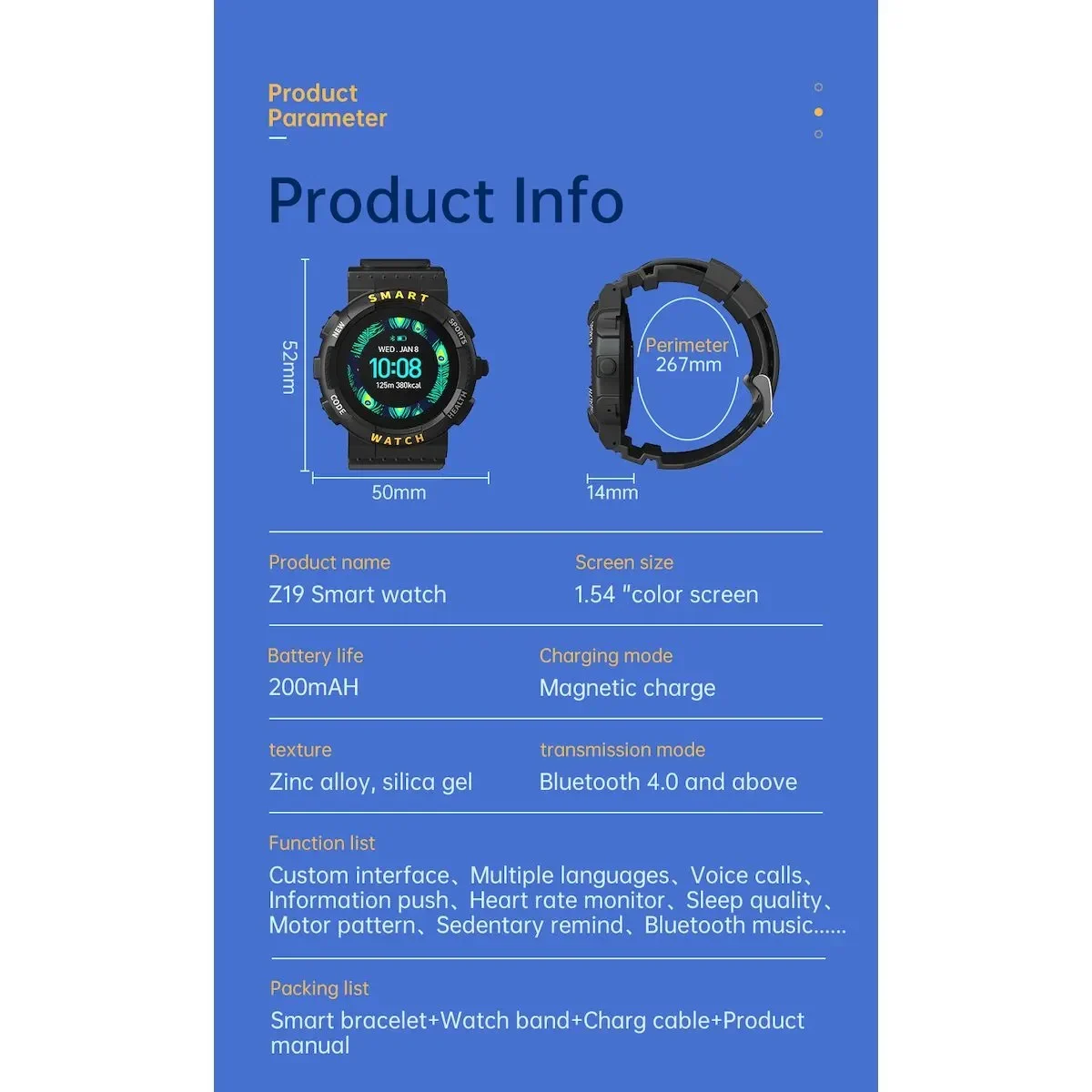 Smartwatch Z19 - Image 4