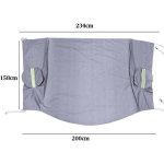 Ηλιοπροστασία Παρμπρίζ Αυτοκινήτου Εξωτερική με Ανακλαστικές Ρίγες Carsun LA-232 – 234x158cm