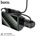 Hoco DI07 Dual Κάμερα DVR Αυτοκινήτου με Κλιπ για Παρμπρίζ – Μαύρη