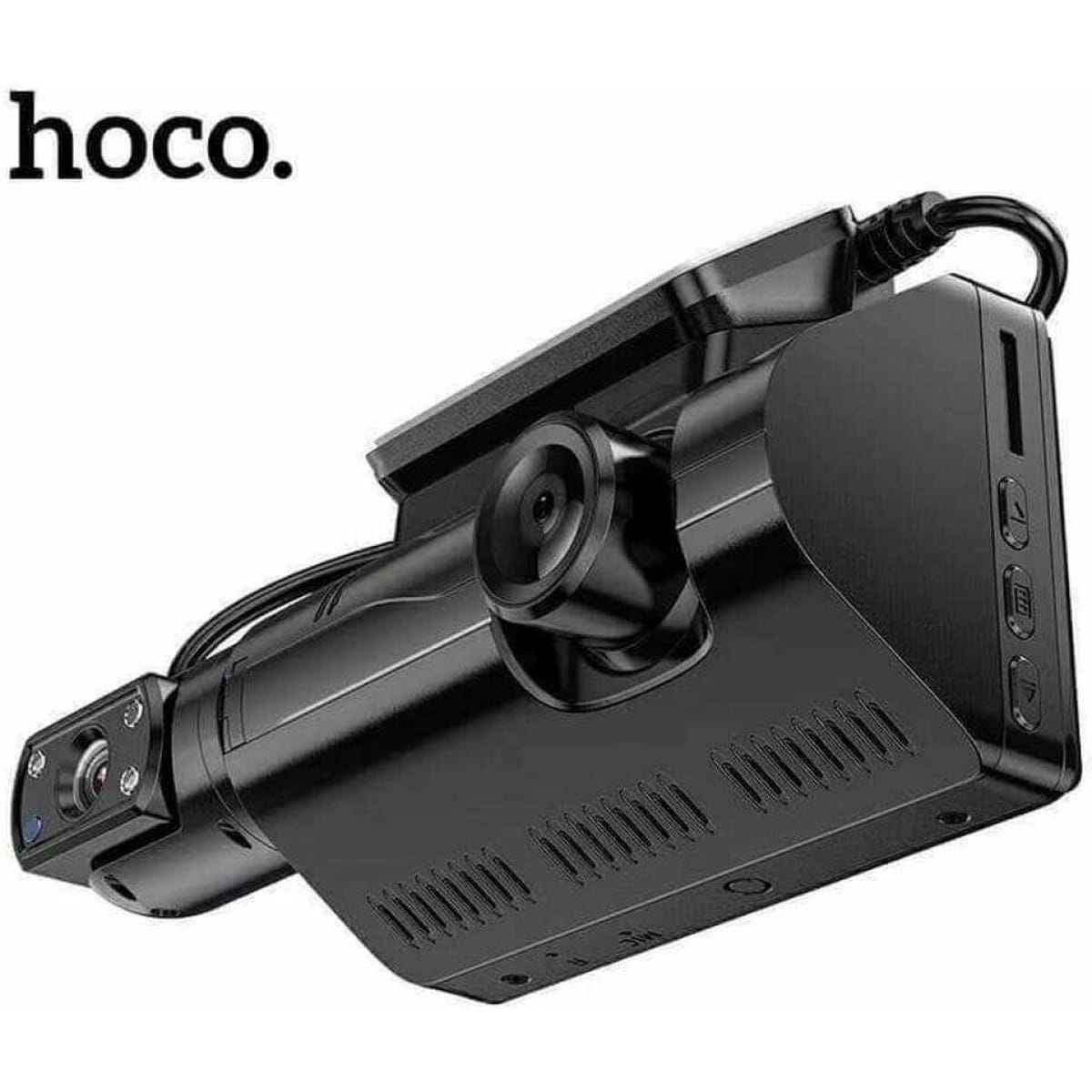 Hoco DI07 Dual Κάμερα DVR Αυτοκινήτου με Κλιπ για Παρμπρίζ – Μαύρη