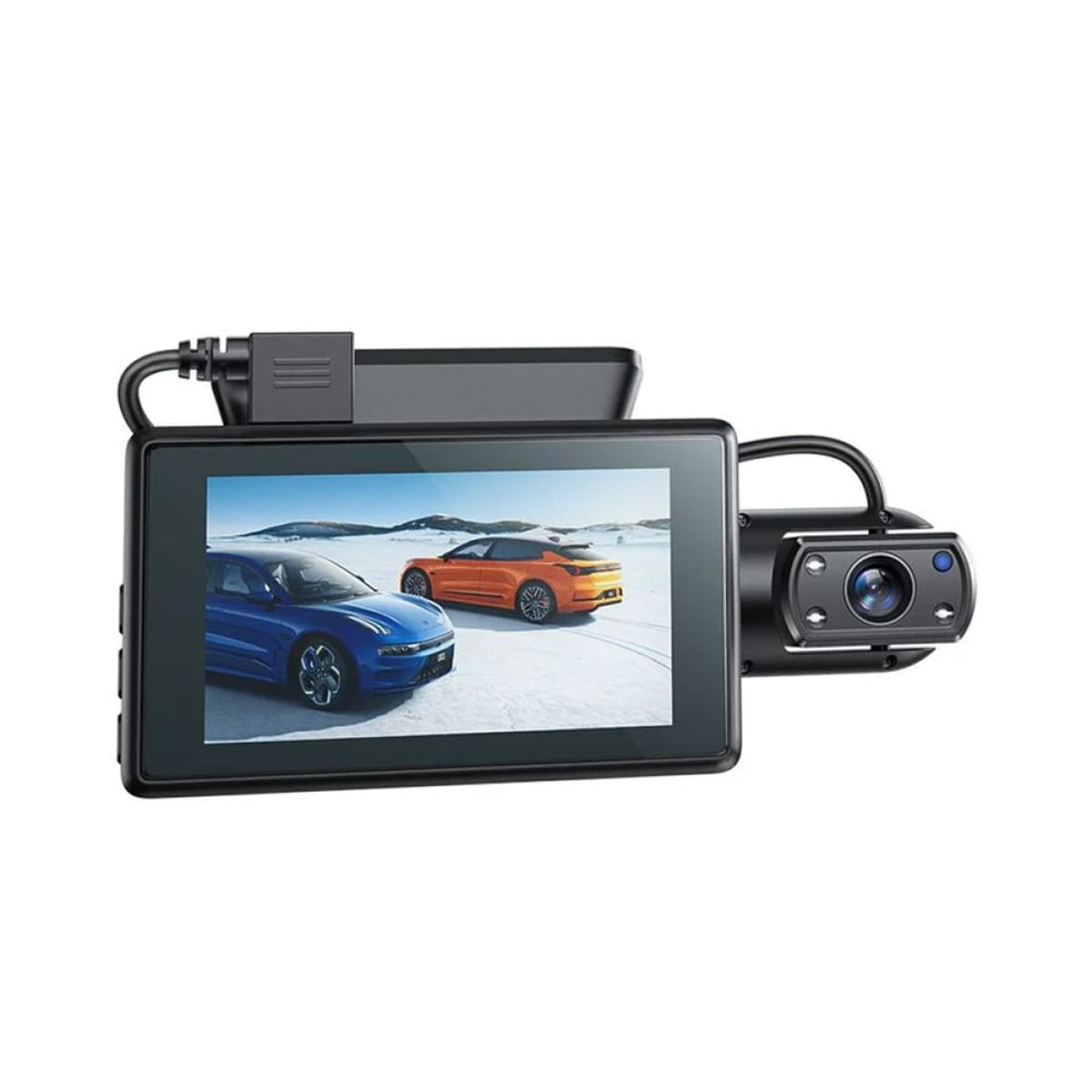 Hoco DI07 Max Dual Κάμερα DVR Αυτοκινήτου με Κλιπ για Παρμπρίζ – Μαύρη