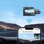 Hoco DI07 Max Dual Κάμερα DVR Αυτοκινήτου με Κλιπ για Παρμπρίζ – Μαύρη