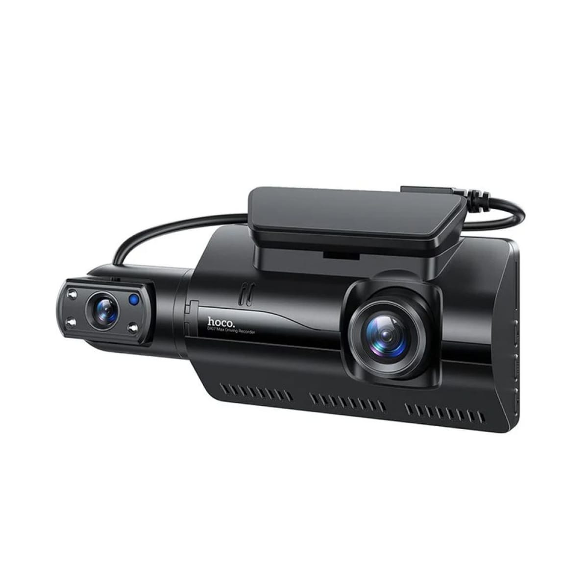 Hoco DI07 Max Dual Κάμερα DVR Αυτοκινήτου με Κλιπ για Παρμπρίζ – Μαύρη