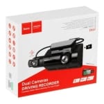 Hoco DI07 Dual Κάμερα DVR Αυτοκινήτου με Κλιπ για Παρμπρίζ – Μαύρη