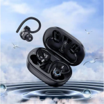 Hoco EQ8 In-ear Bluetooth Handsfree Ακουστικά με Θήκη Φόρτισης - Μαύρα