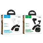 Hoco DES53 In-ear Bluetooth Handsfree Ακουστικά με Θήκη Smartwatch – Λευκά
