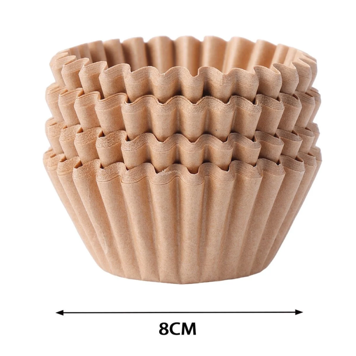 Tpster Καραμελόχαρτα για Cupcakes Χάρτινα – 8cm – 100 Τεμάχια (38289)