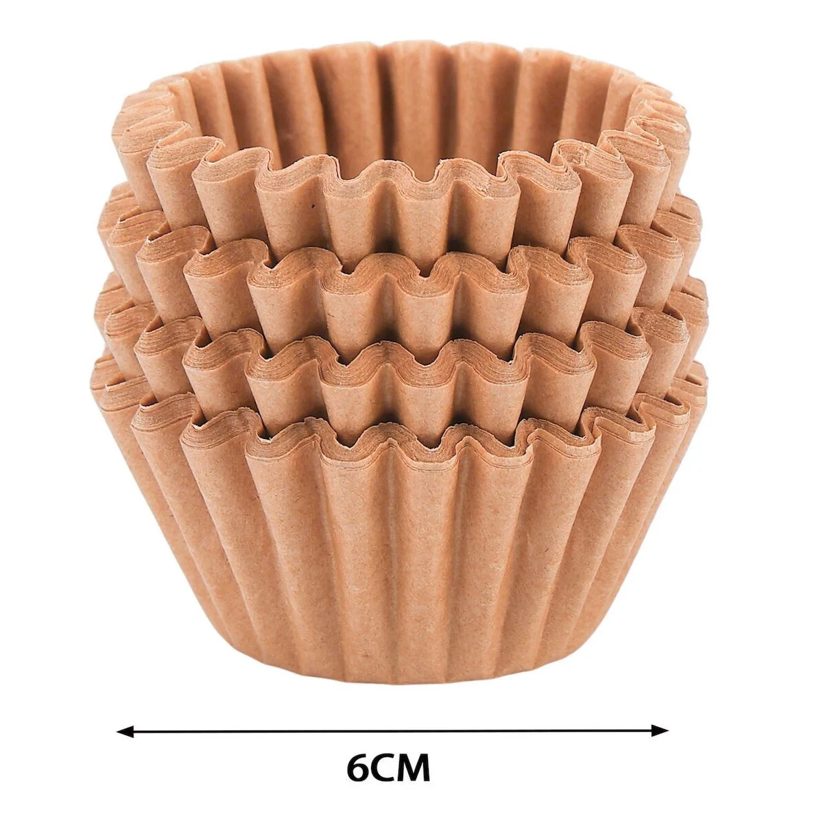 Tpster Καραμελόχαρτα για Cupcakes Χάρτινα – 6cm – 100 Τεμάχια (38287)