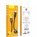 Hoco X89 Braided Καλώδιο USB-C σε USB-C 60W – 1m – Μαύρο