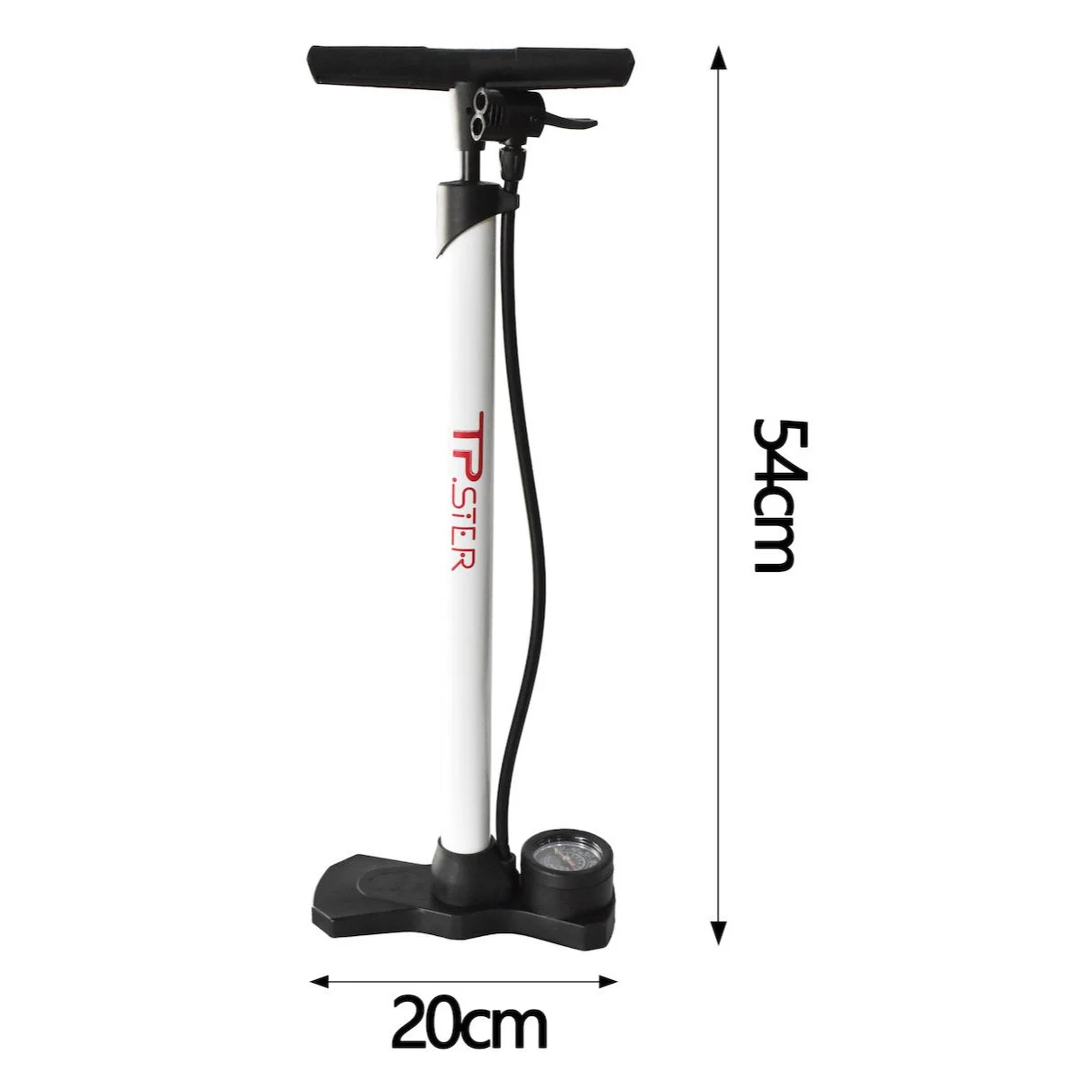 Tpster Τρόμπα Χειρός με Μανόμετρο 54cm – Μαύρη 37970