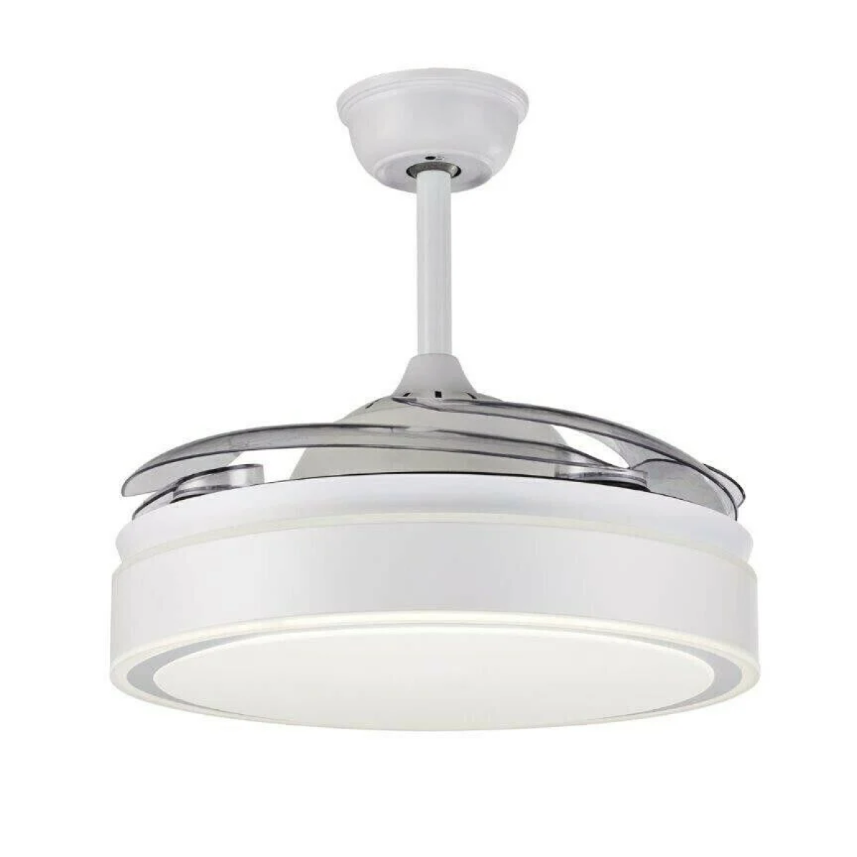 Rixme RZ.FL-200W Ανεμιστήρας Οροφής με LED Φως & Τηλεχειριστήριο – Λευκός