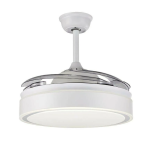 Rixme RZ.FL-200W Ανεμιστήρας Οροφής με LED Φως & Τηλεχειριστήριο – Λευκός