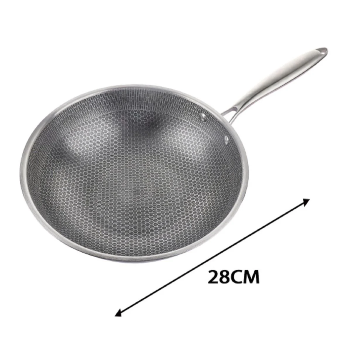 Tpster Wok Τηγάνι με Αντικολλητική Επίστρωση Muhler Petra – 28cm 38483 - Image 3