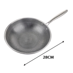 Tpster Wok Τηγάνι με Αντικολλητική Επίστρωση Muhler Petra – 28cm 38483 - Image 3