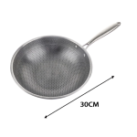 Tpster Wok Τηγάνι με Αντικολλητική Επίστρωση Muhler Petra – 30cm 38484 - Image 2