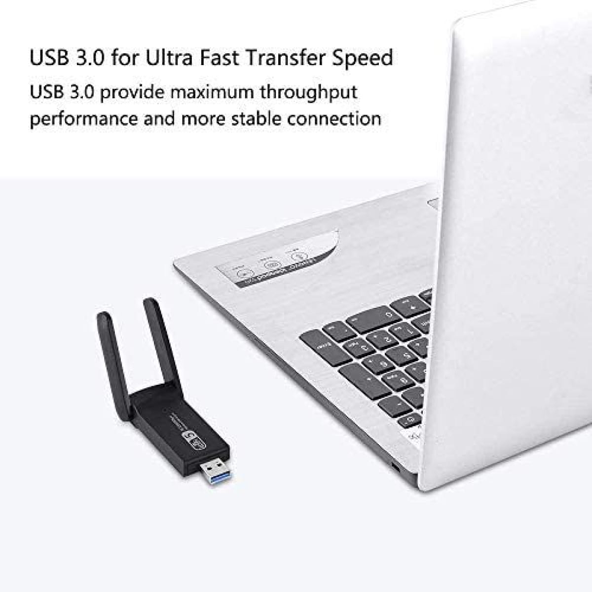 USB WiFi Adapter – Ασύρματος Αντάπτορας Διπλής Μπάντας 1300Mbps με Κεραία 5dBi & Υποδοχή USB 3.0
