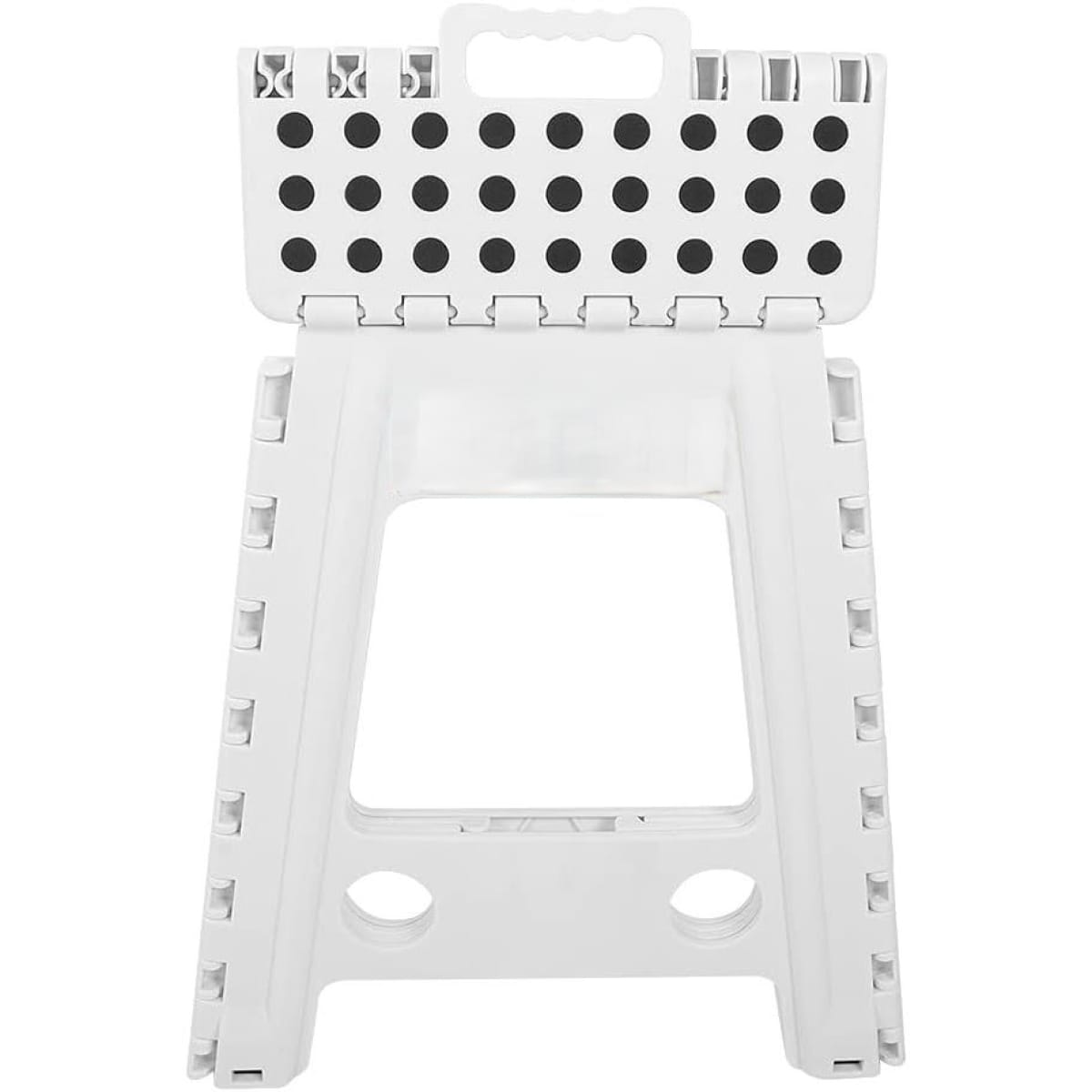 Πτυσσόμενο Φορητό Σκαμπό 39x29x22 cm – Αντοχή έως 150kg – Λευκό/Μαύρο – 3318285