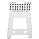 Πτυσσόμενο Φορητό Σκαμπό 39x29x22 cm – Αντοχή έως 150kg – Λευκό/Μαύρο – 3318285