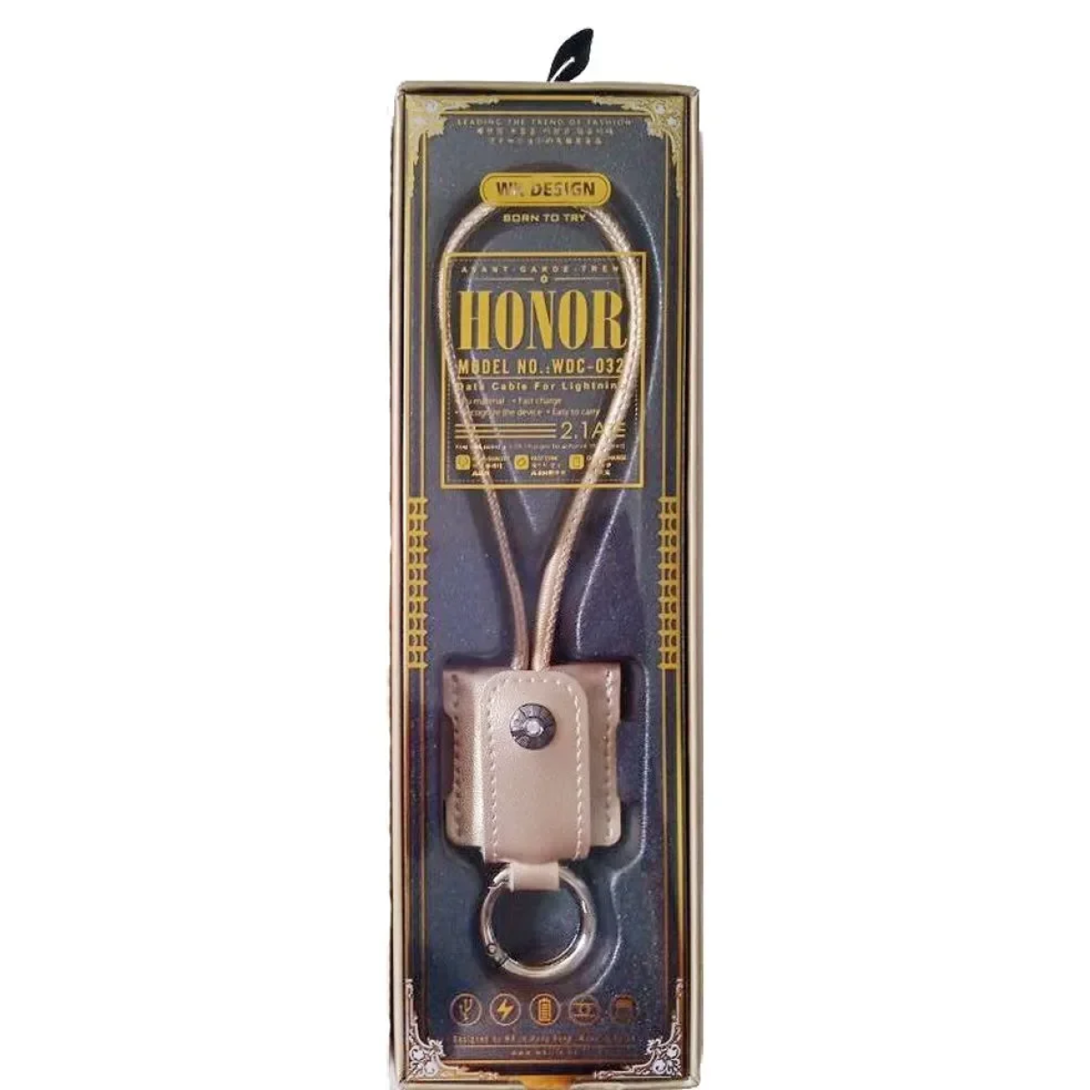 Μπρελόκ - Καλώδιο φόρτισης micro USB 2.1A WK WDC-032 0,32m - Image 2