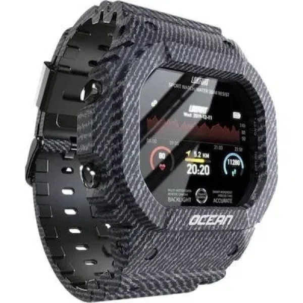 Αδιάβροχο Ρολόι Smartwatch Βιομετρικό Αθλητικό Lokmat Ocean
