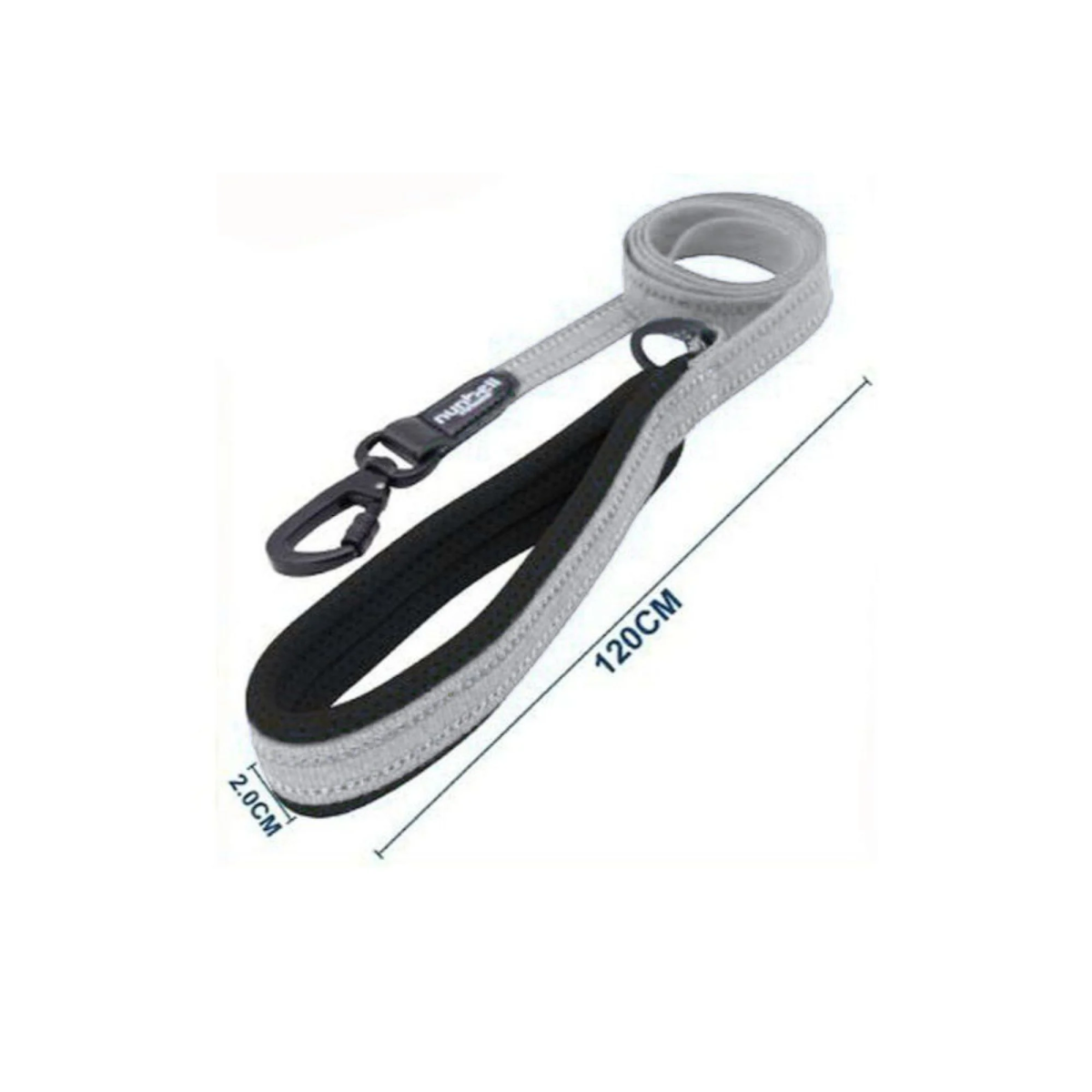 Nunbell Οδηγός για Σκύλους W2cm*L120cm Medium Γκρί 33844 - Image 2