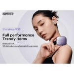 REMAX CozyBuds W35 Ασύρματα Ακουστικά Bluetooth με Μεταλλικό Design & Οθόνη LED - Μαύρα