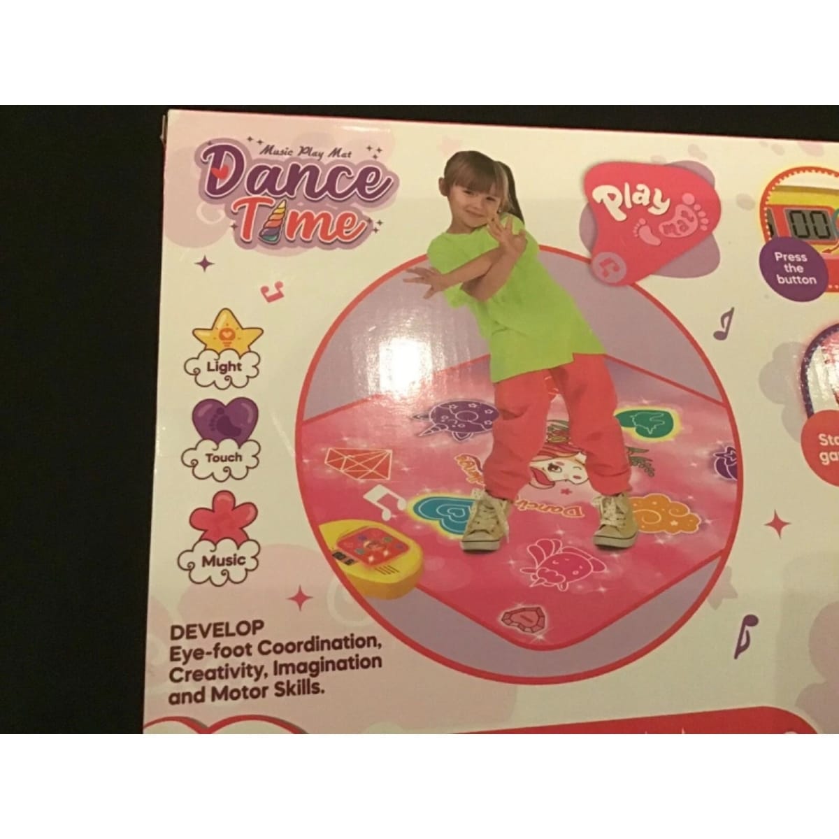 Dance Time Μουσικό Χαλάκι Χορού για Παιδιά 3+ – Εκπαιδευτικό Παιχνίδι με Ήχο & Φως