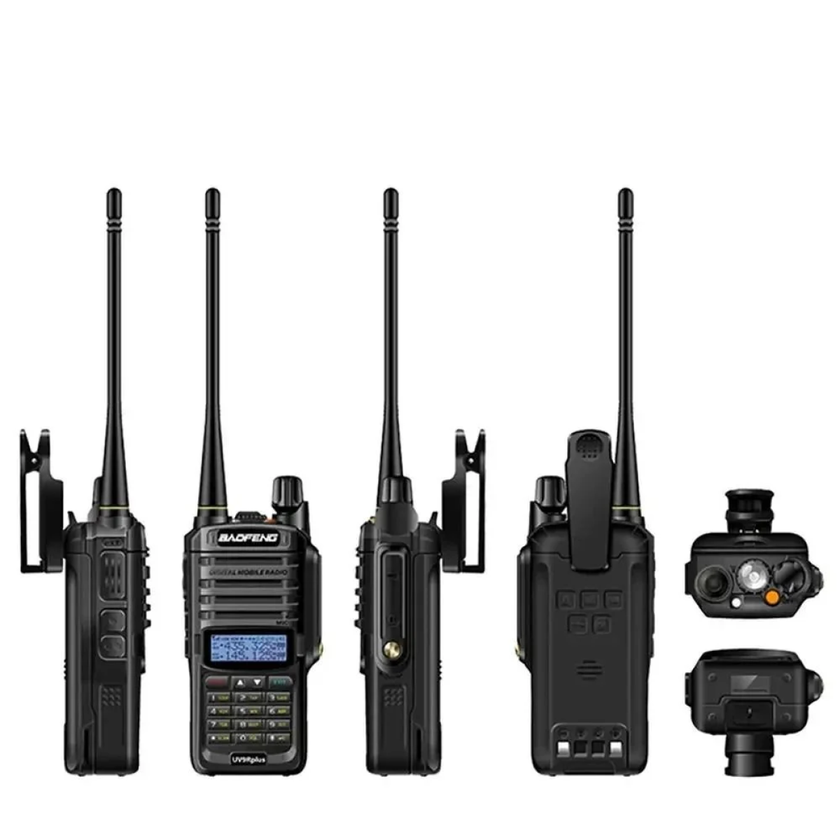 Πομποδέκτης Baofeng UV-9R Plus 15W IP68 Αδιάβρονο Walkie Talkie Dual Band – 16KM Εμβέλεια, VHF/UHF, 128 Κανάλια