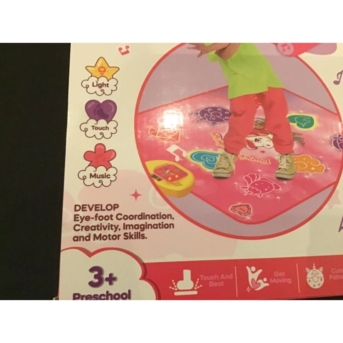 Dance Time Μουσικό Χαλάκι Χορού για Παιδιά 3+ – Εκπαιδευτικό Παιχνίδι με Ήχο & Φως