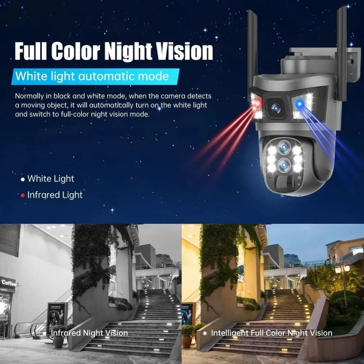 Ηλιακή Ασύρματη Κάμερα Ασφαλείας V380 Pro 4G Dual Lens 6MP με Νυχτερινή Όραση & Αμφίδρομη Επικοινωνία