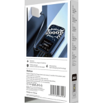 Power Bank 30000mAh Andowl Q-CD153 με Οθόνη LED, Φακό και Ενσωματωμένα Καλώδια - Μαύρο
