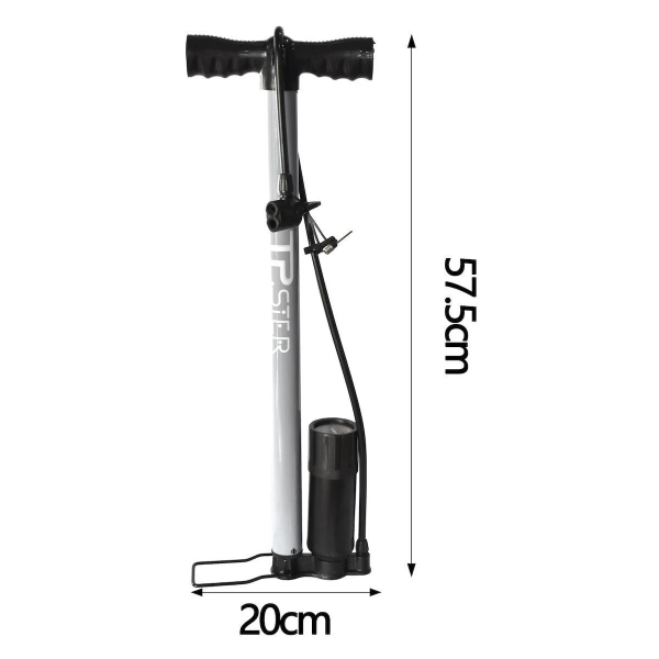 Tpster Τρόμπα Χειρός με Μανόμετρο 57.5cm – Μπλέ 37968