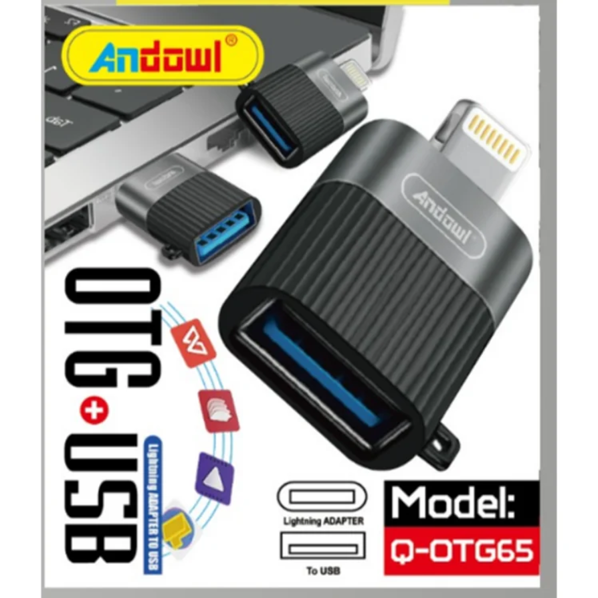 Andowl Q-OTG65 Μετατροπέας Lightning (Male) σε USB-A (Female)