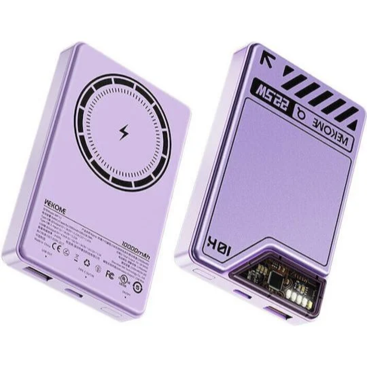 WK WP-11 Power Bank 10000mAh MagSafe – Ασύρματη & Μαγνητική Φόρτιση - Μώβ